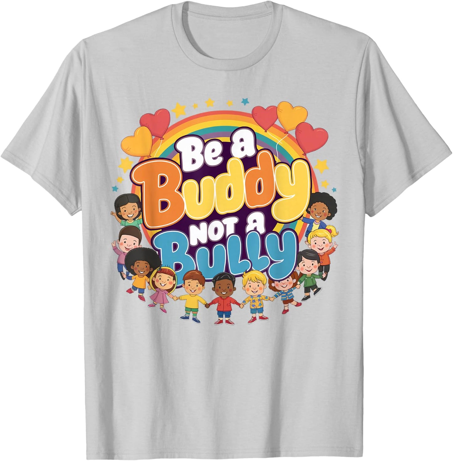 Unity Day Orange Day Be a Buddy Not a Bully Kids Boys Girls T-Shirt - T-Shirt | Ash