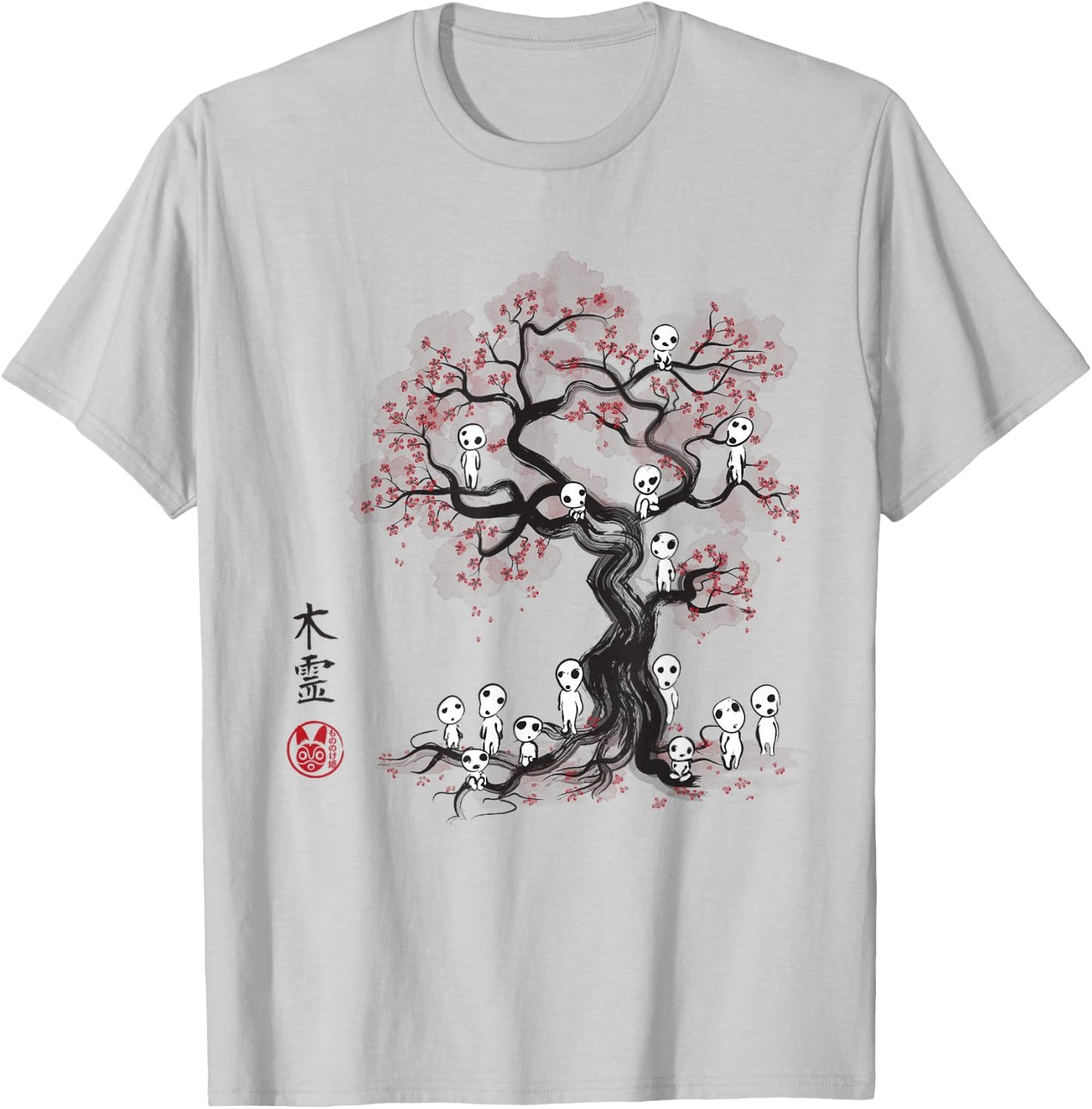 Forest Spirits Sumie T-Shirt - T-Shirt | Ash