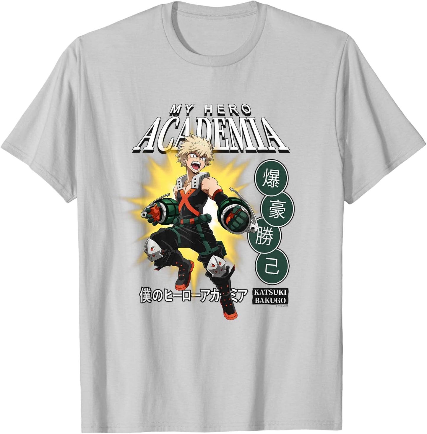 My Hero Academia Katsuki Bakugo Icons Anime T-Shirt - T-Shirt | Ash