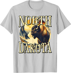 North Dakota T-Shirt - T-Shirt | Ash