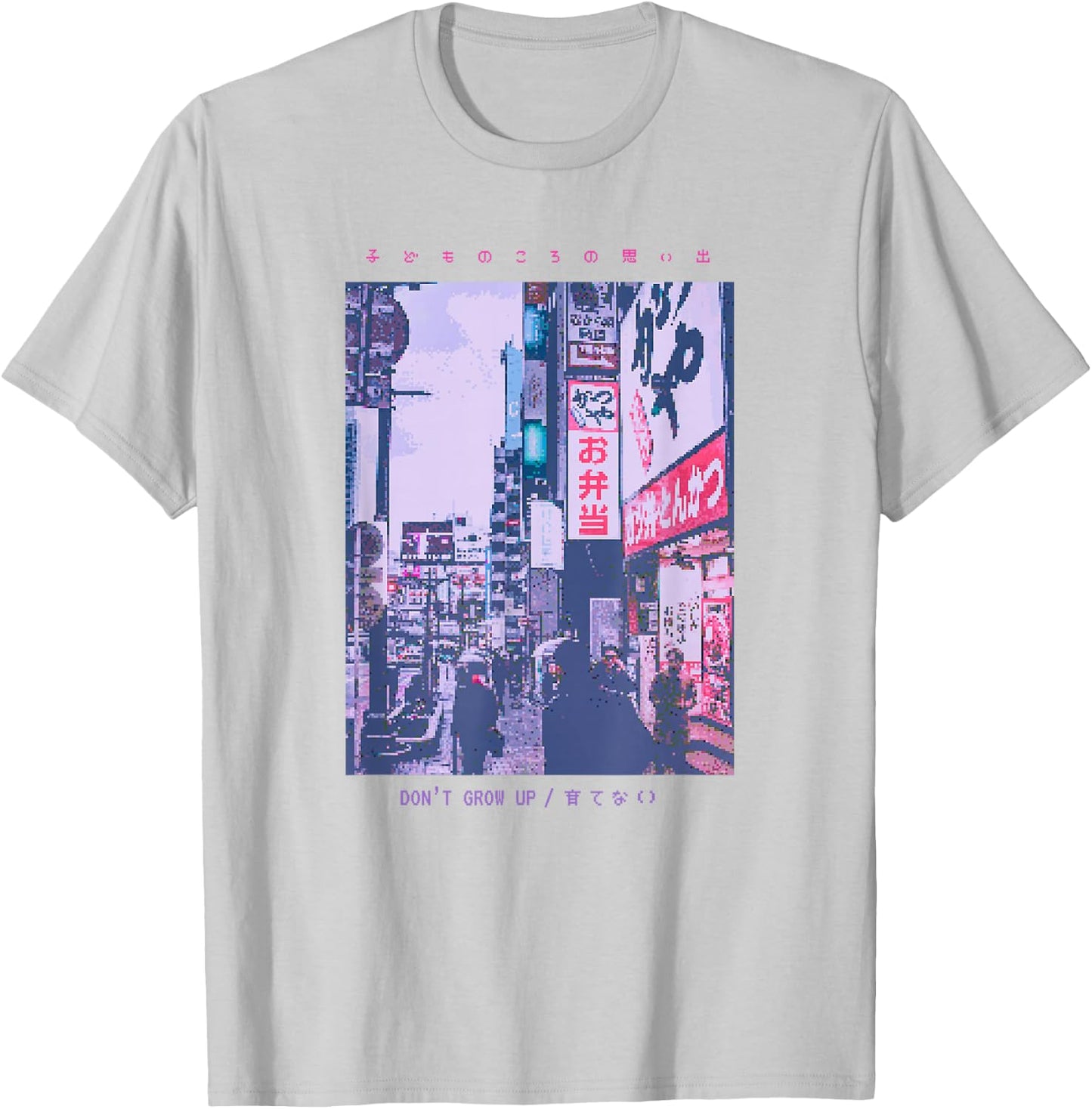 Japanese Streetwear Retro Vibes Aesthetic Tokyo Fashion Short Sleeve T-Shirt - T-Shirt | Ash