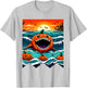 Halloween Pumpkin Shark Funny Summerween Spooky Summer Kids T-Shirt - T-Shirt | Ash