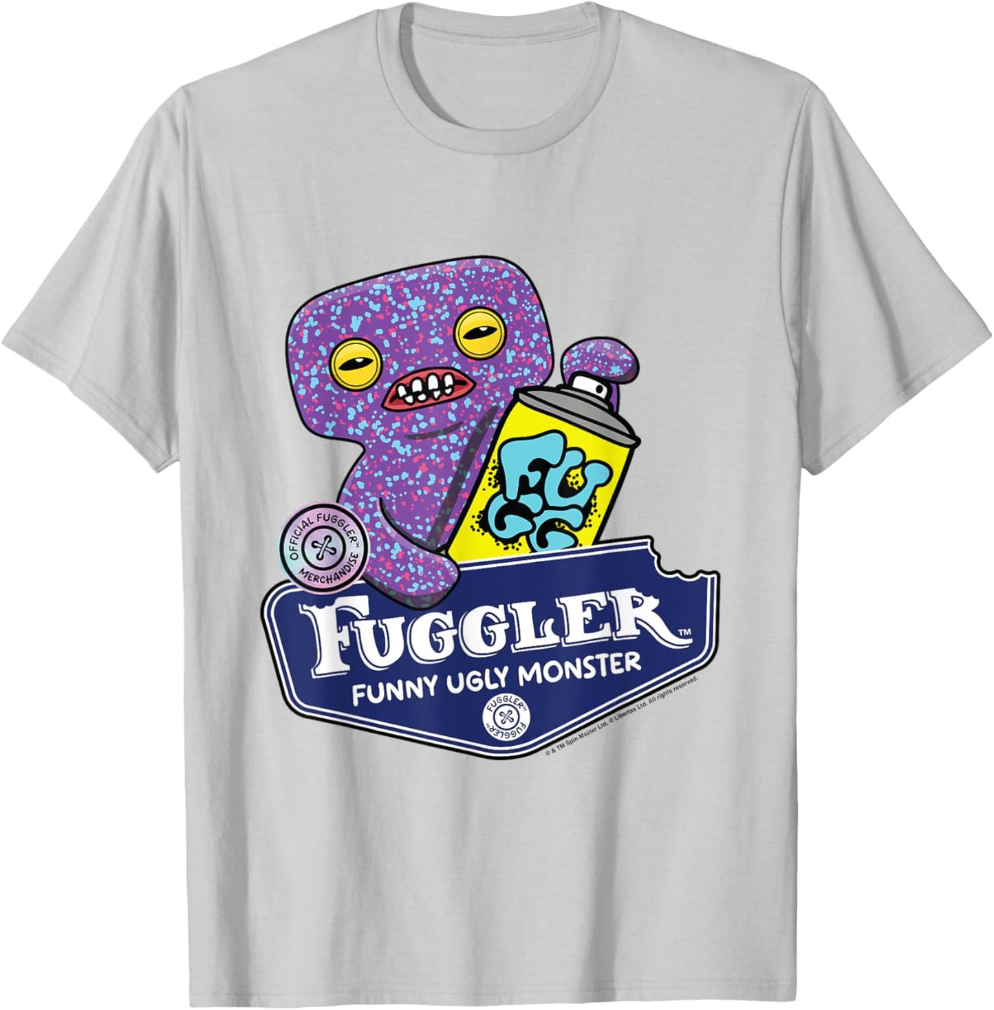 Fuggler Squidge Funny Ugly Monsters T-Shirt - T-Shirt | Ash