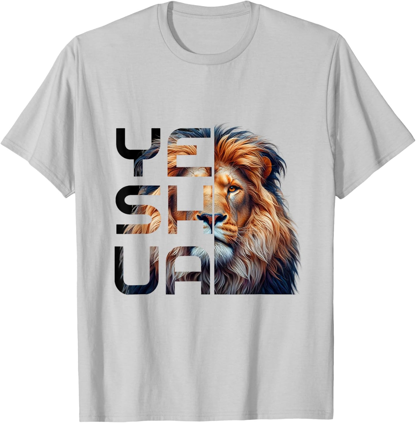 Christian Religious Jesus The Lion Of Judah Yeshua Bible T-Shirt - T-Shirt | Ash