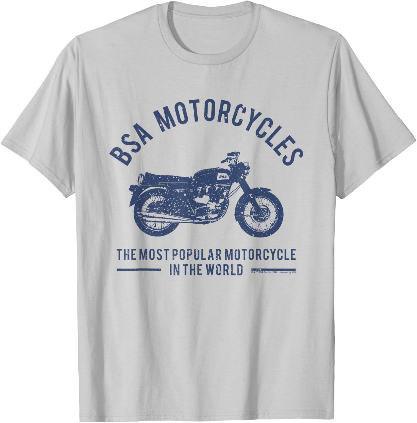 BSA Motorcycles Most Popular In The World T-Shirt - T-Shirt | Ash