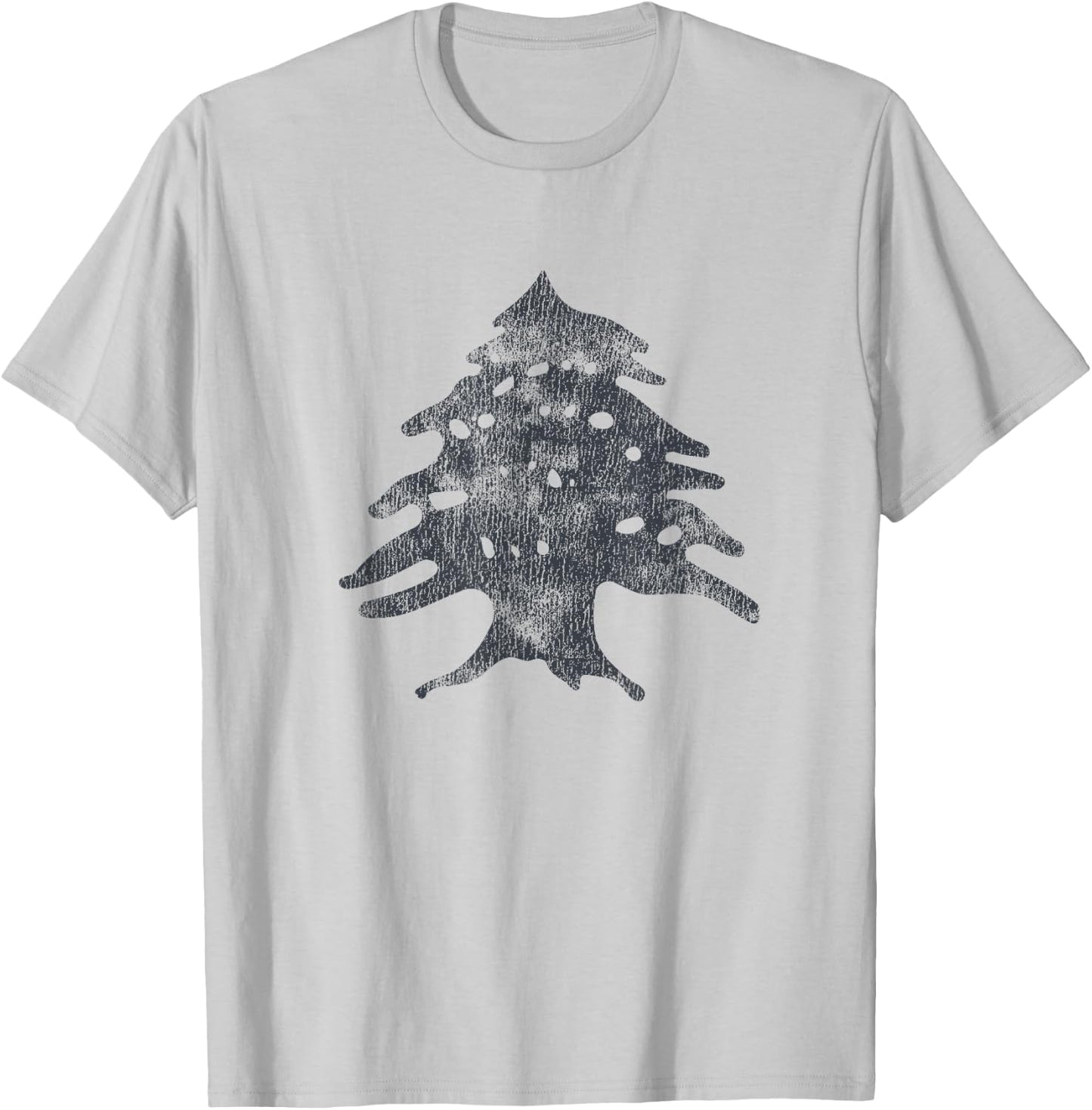 Retro Lebanese Flag of Lebanon Souvenir T-Shirt - T-Shirt | Ash