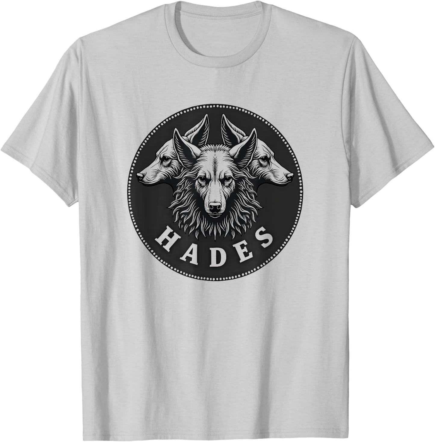 Hades Ancient Greek God Cerberus T-Shirt - T-Shirt | Ash