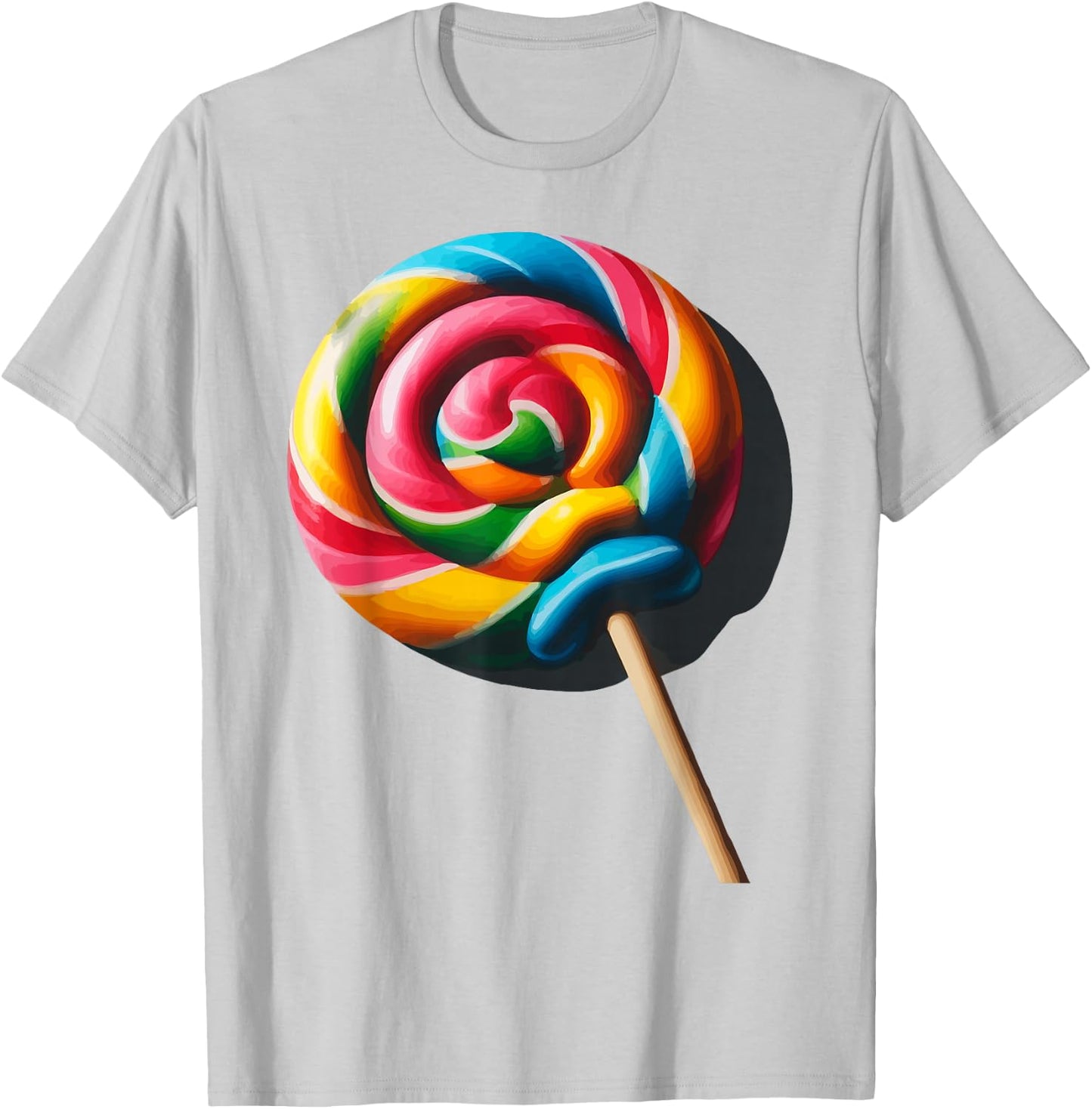 Lollipop Design Men Kids Lollipop Candy Lover T-Shirt - T-Shirt | Ash