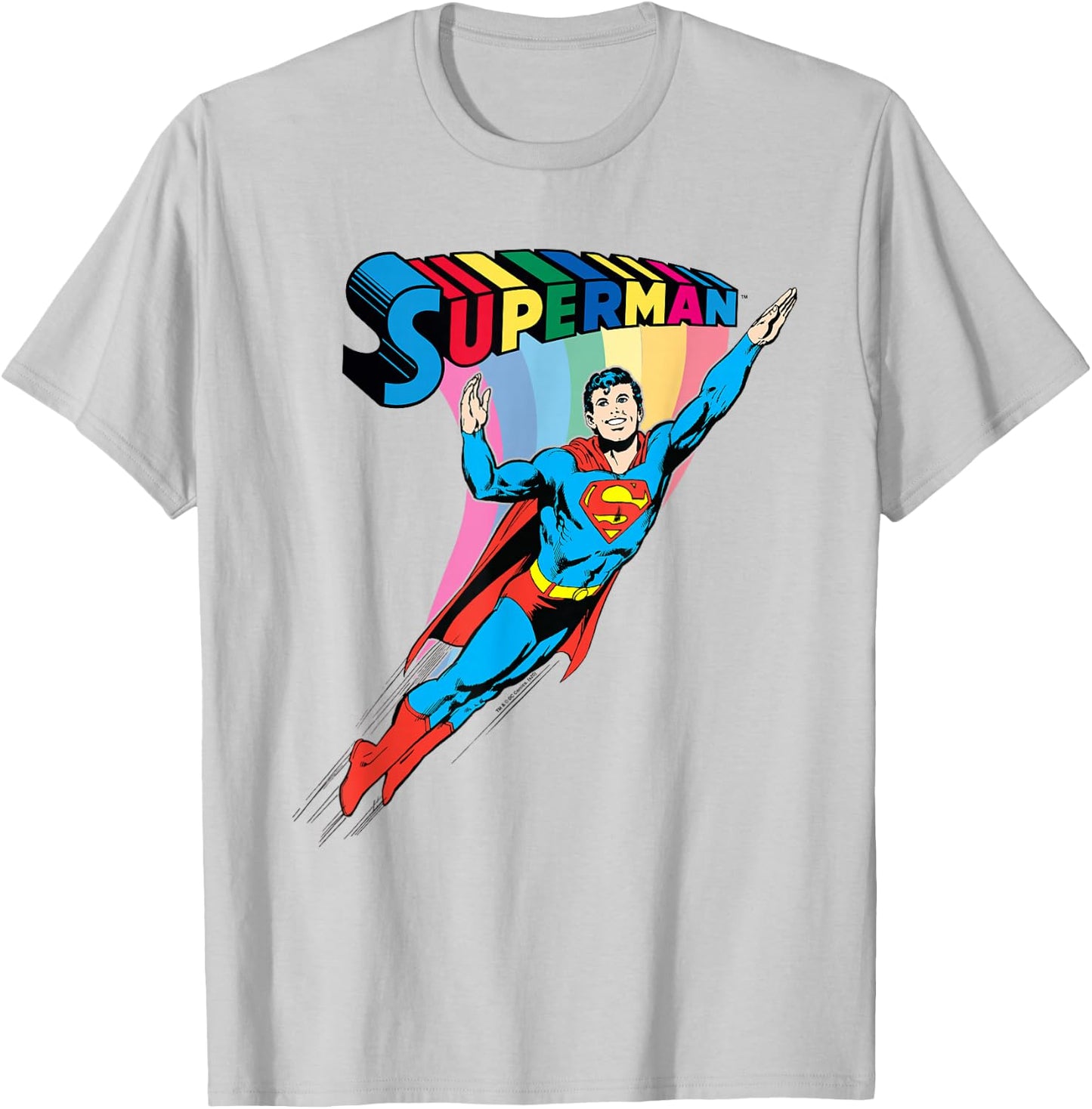 Superman Pride Rainbow T-Shirt - T-Shirt | Ash