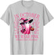 In October We Wear Pink Breast Cancer Awareness Halloween T-Shirt - T-Shirt | Ash