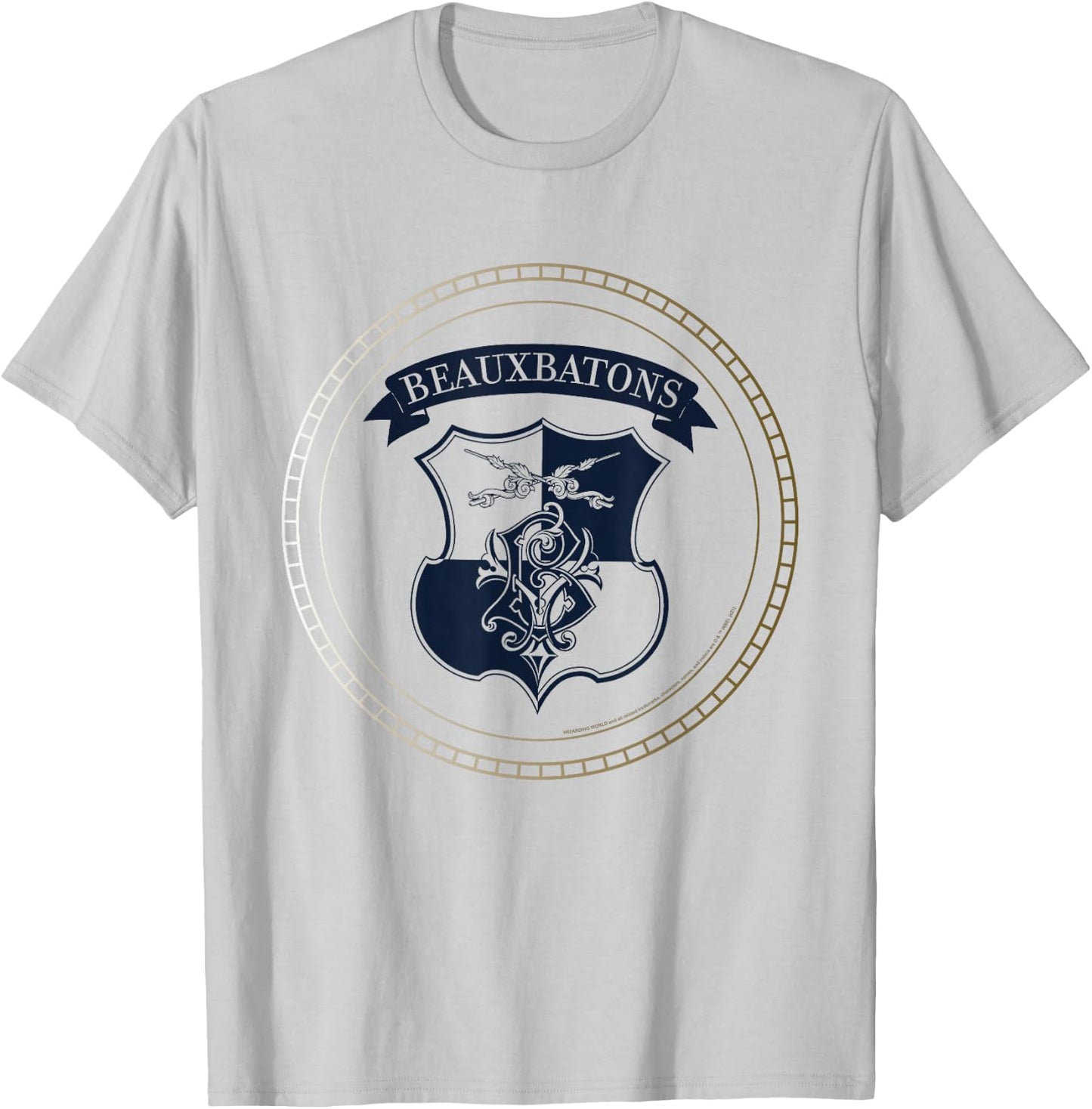 Harry Potter Beauxbatons Emblem T-Shirt - T-Shirt | Ash