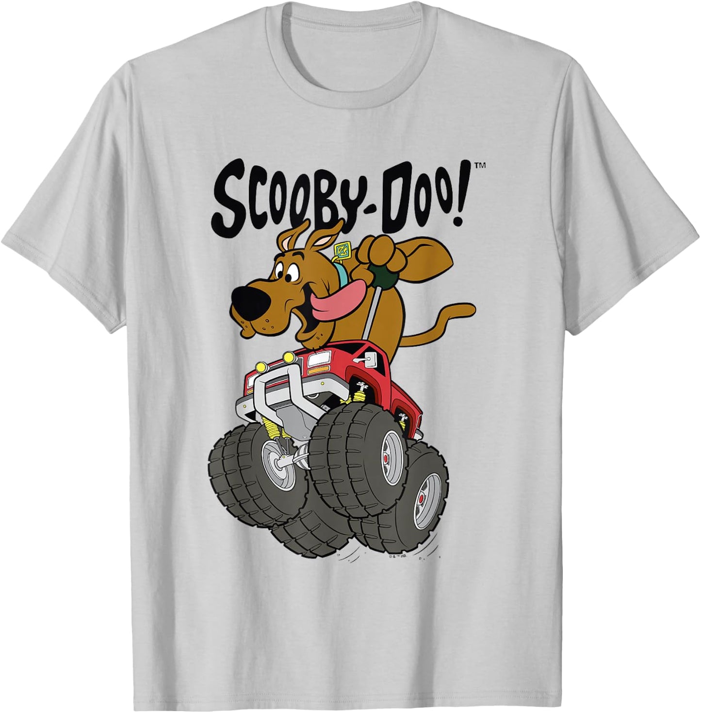 Scooby-Doo Vintage Scooby Monster Truck Joy Ride Poster T-Shirt - T-Shirt | Ash