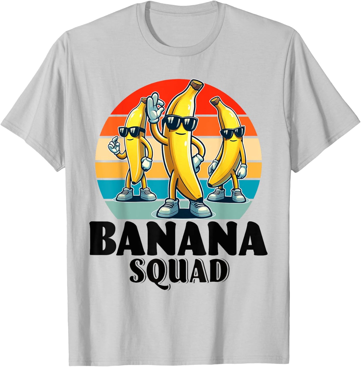 Bananas Shirt Men Women Cute Banana Gifts Funny Banana Squad T-Shirt - T-Shirt | Ash