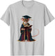 Cute Mouse Reading Book Graduation Gift T-Shirt - T-Shirt | Ash