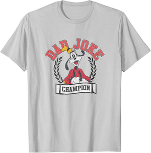 Disney Mickey and Friends Goofy Dad Joke Champ Father's Day T-Shirt - T-Shirt | Ash