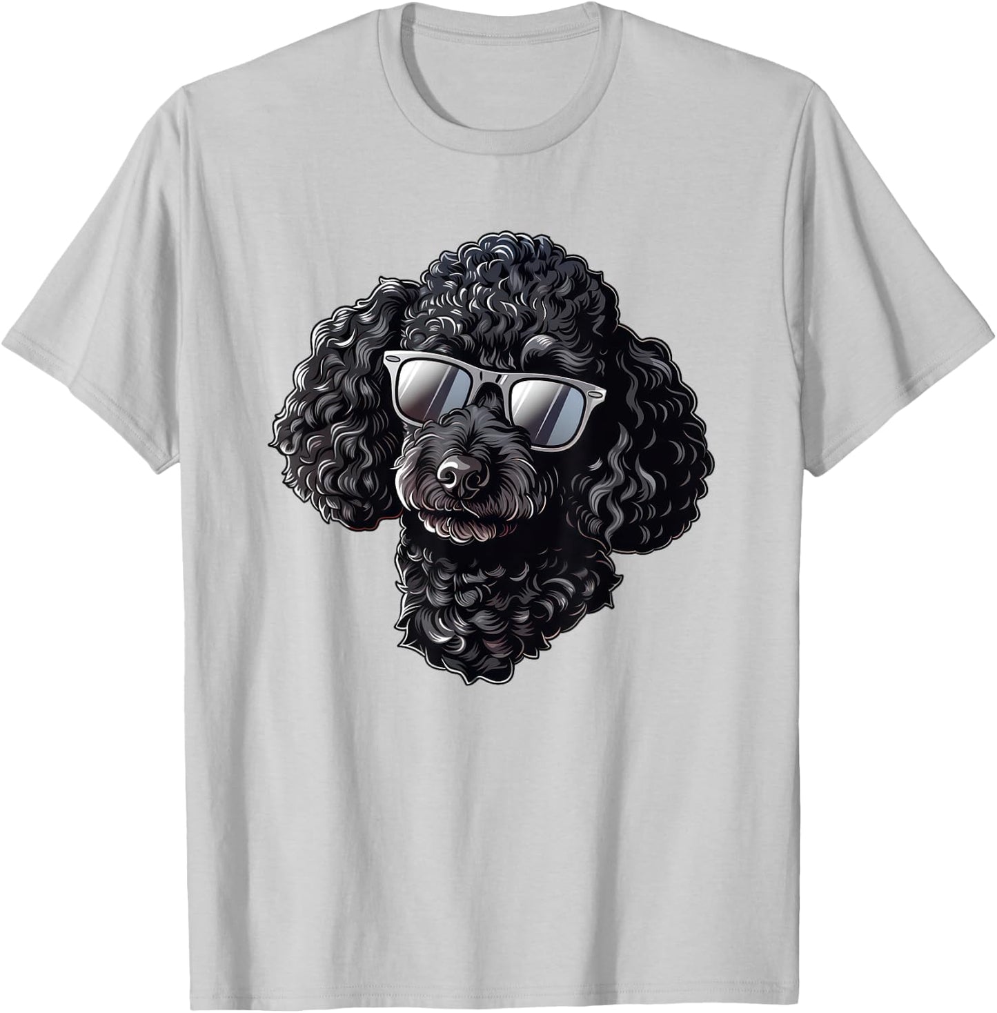 Poodle Dog Sunglasses Women Girls Kids T-Shirt - T-Shirt | Ash