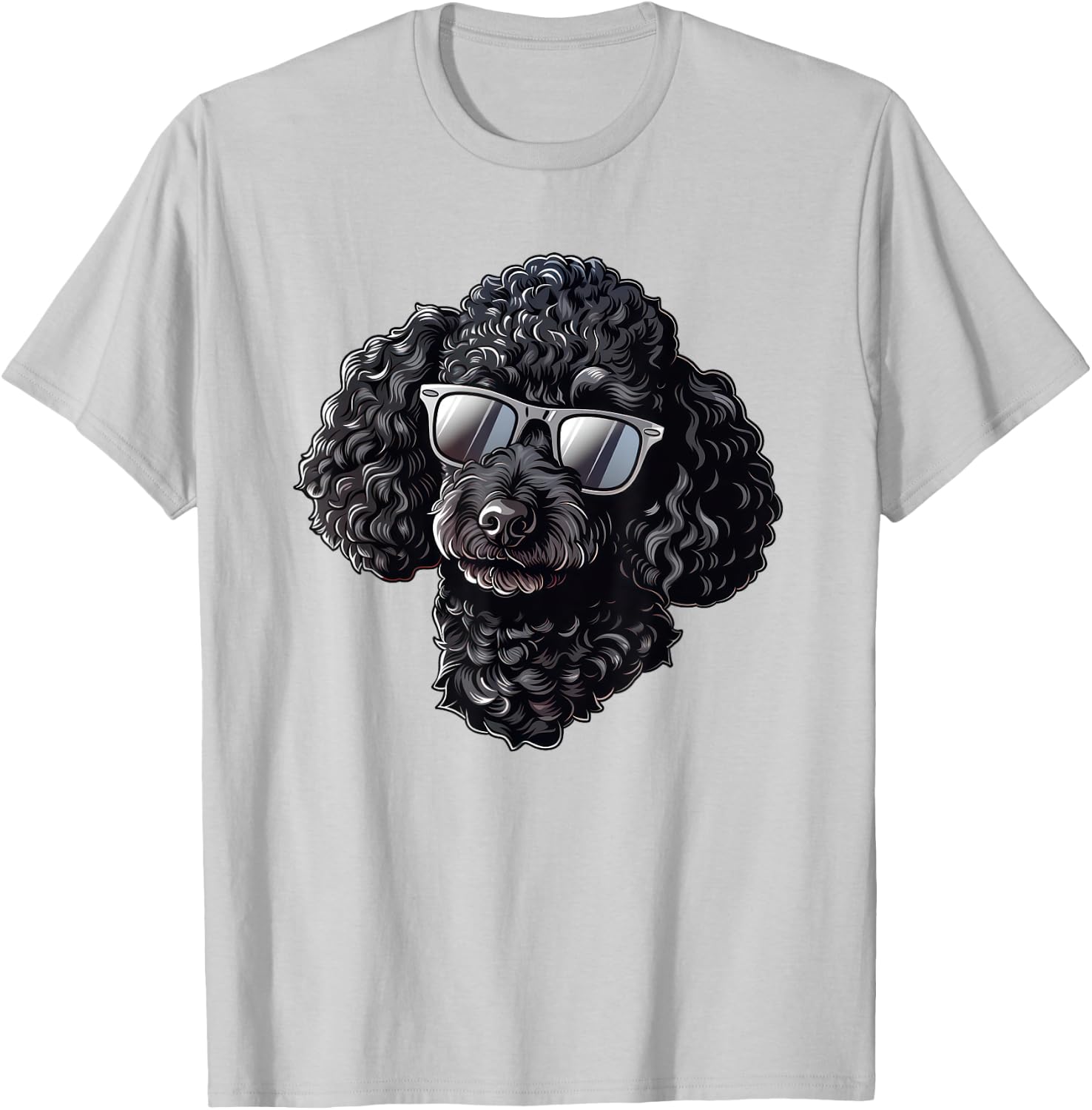 Poodle Dog Sunglasses Women Girls Kids T-Shirt - T-Shirt | Ash
