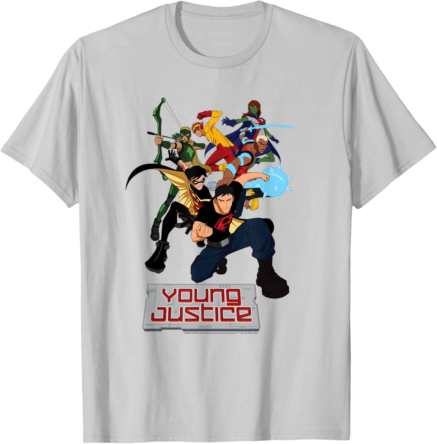 Young Justice Superboy, Robin, Aqualad, Artemis, Kid Flash T-Shirt - T-Shirt | Ash