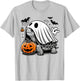 Halloween Turtle Ghost Pumpkin Costume Terrapin Tortoise T-Shirt - T-Shirt | Ash