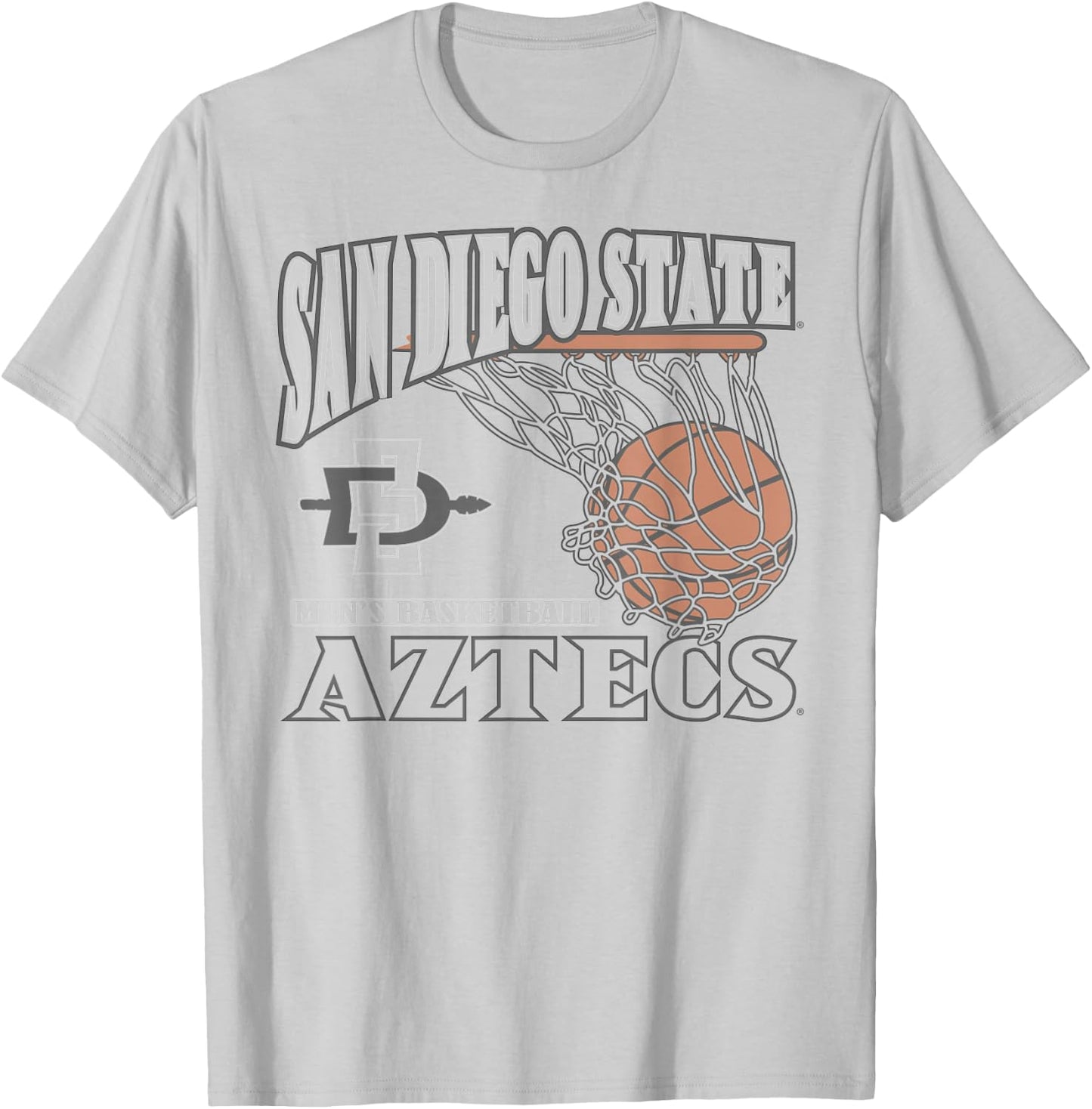 San Diego State Aztecs Men's Basketball Vintage Lift Red T-Shirt - T-Shirt | Ash
