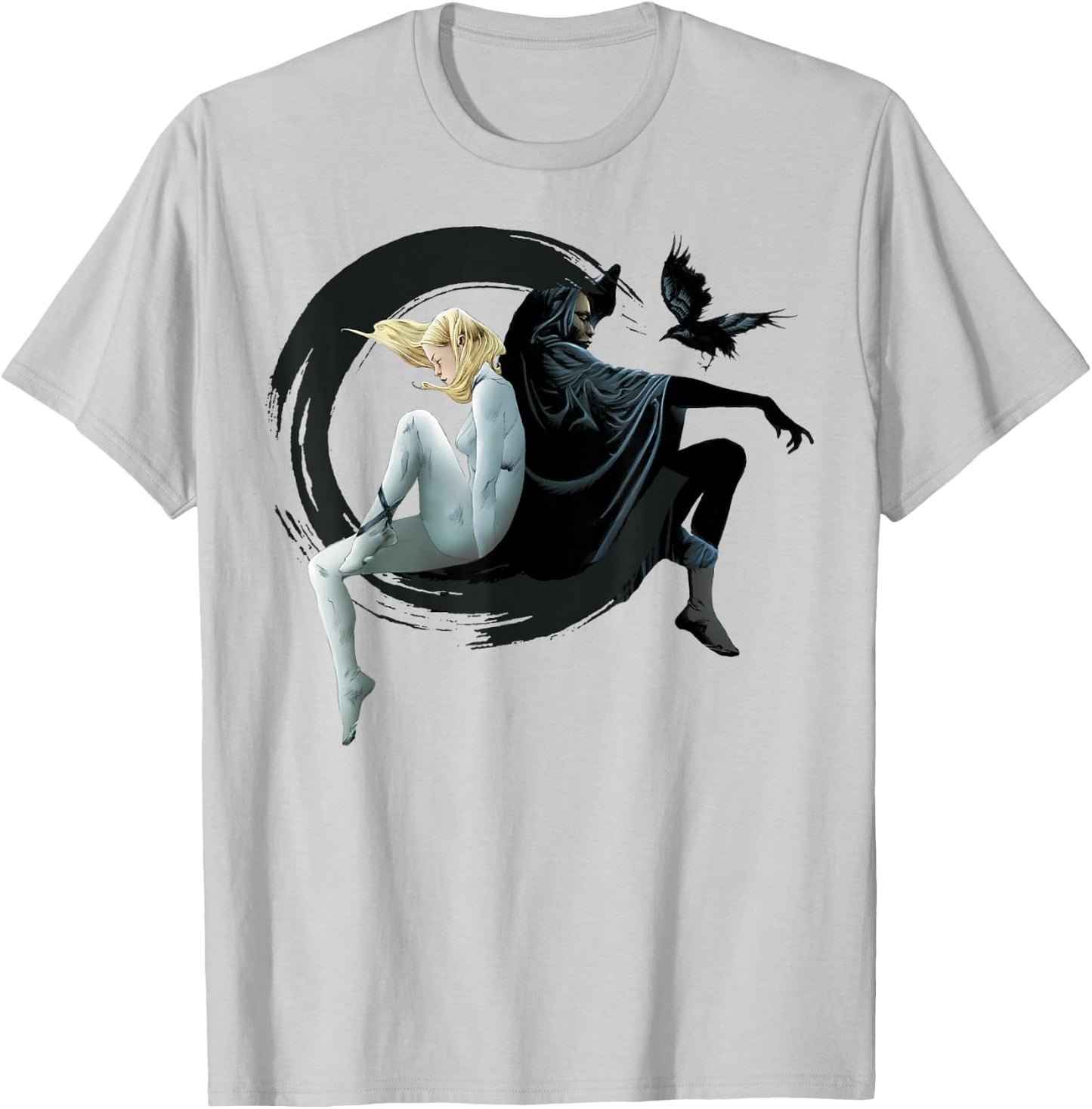 Marvel Cloak & Dagger Crescent Moon Graphic T-Shirt - T-Shirt | Ash