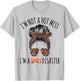 I'm a Spicy Disaster Funny Messy Bun Sarcastic Mom Cute T-Shirt - T-Shirt | Ash