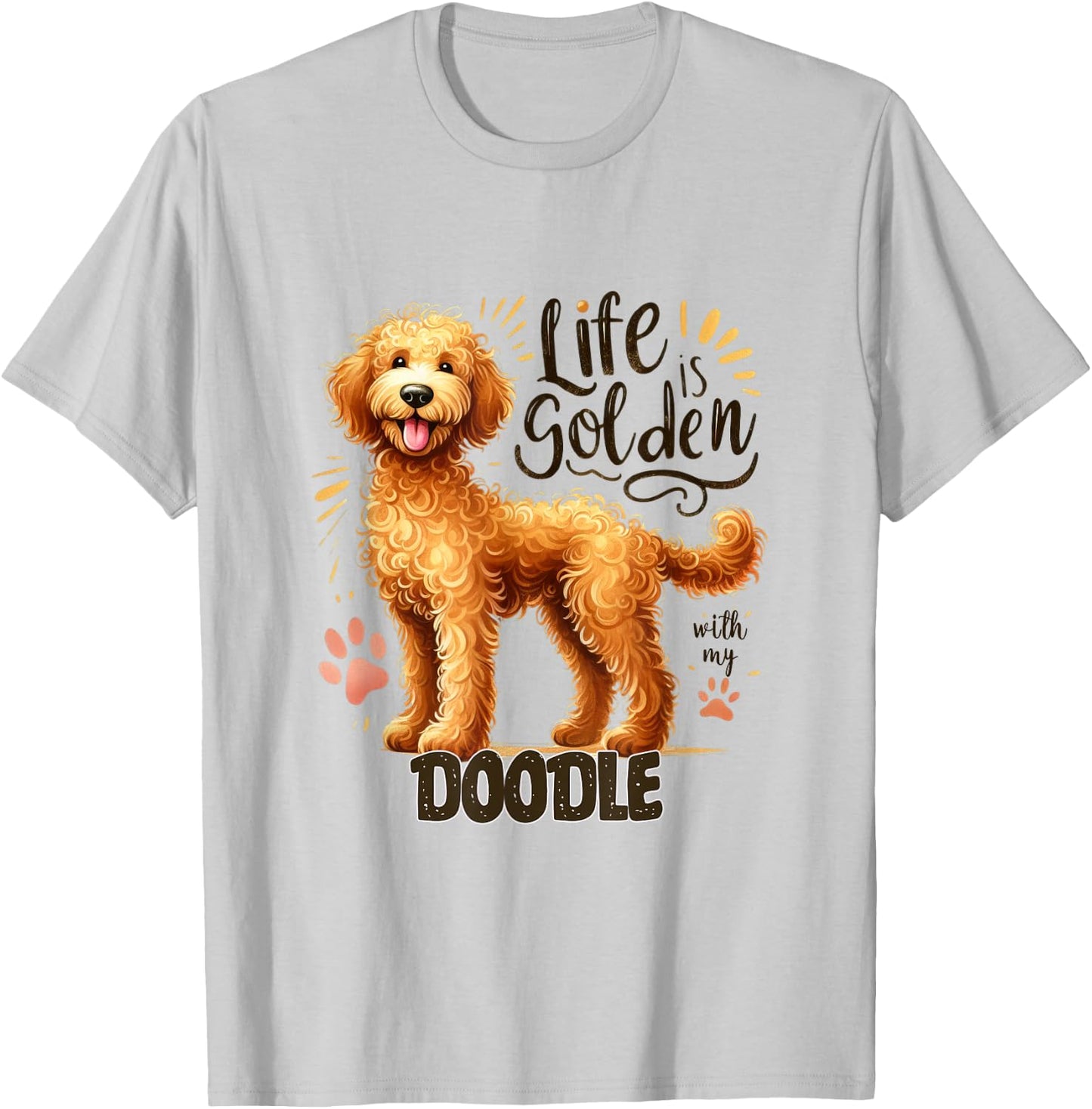 Labradoodle Bernedoodle Goldendoodle - Doodle Lover - Doodle T-Shirt - T-Shirt | Ash