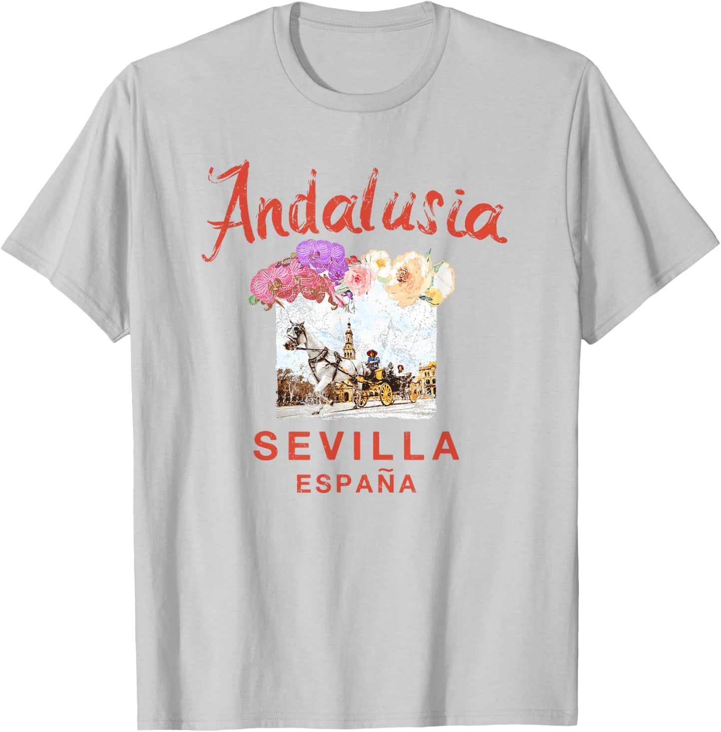 SPAIN Seville Sevilla ESPANA Andalusia Graphic Vintage T-Shirt - T-Shirt | Ash