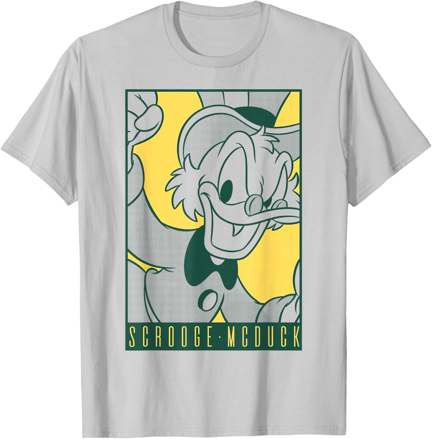 Disney DuckTales Scrooge McDuck Comic Portrait T-Shirt - T-Shirt | Ash