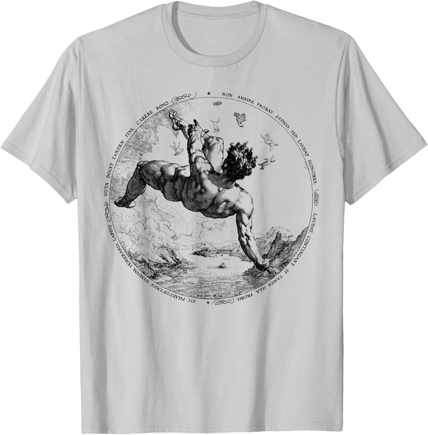 Phaeton - Icarus, Greek Mythology, Goth, Aesthetic T-Shirt - T-Shirt | Ash