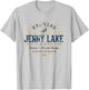 Vintage Retro Style Jenny Lake T-Shirt - T-Shirt | Ash