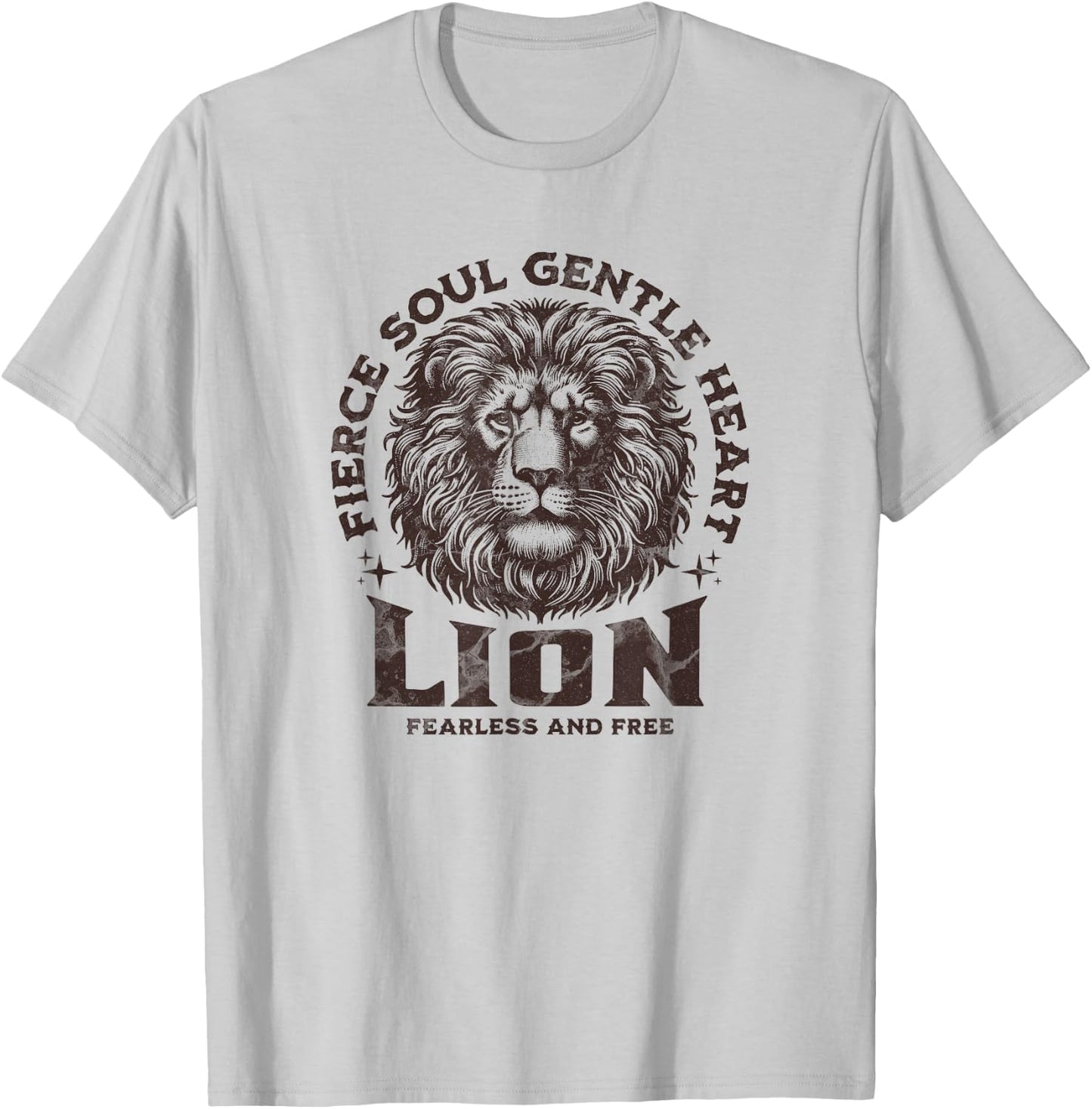 Wild Fierce Lion Safari for Animal Lover Women and Men T-Shirt - T-Shirt | Ash
