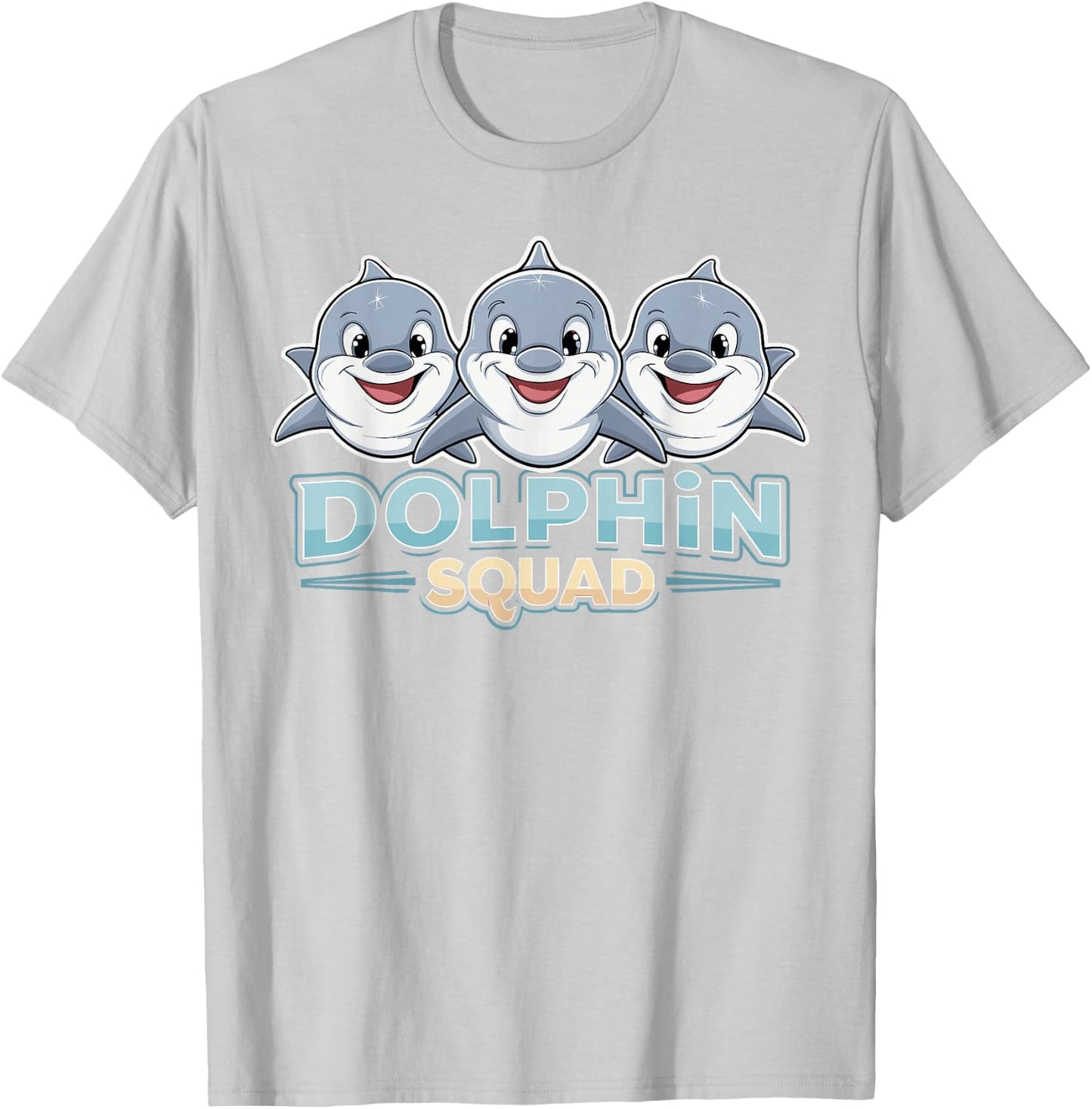 Dolphin Squad Design for Dolphin Lover Stuff | Kids Dolphin T-Shirt - T-Shirt | Ash