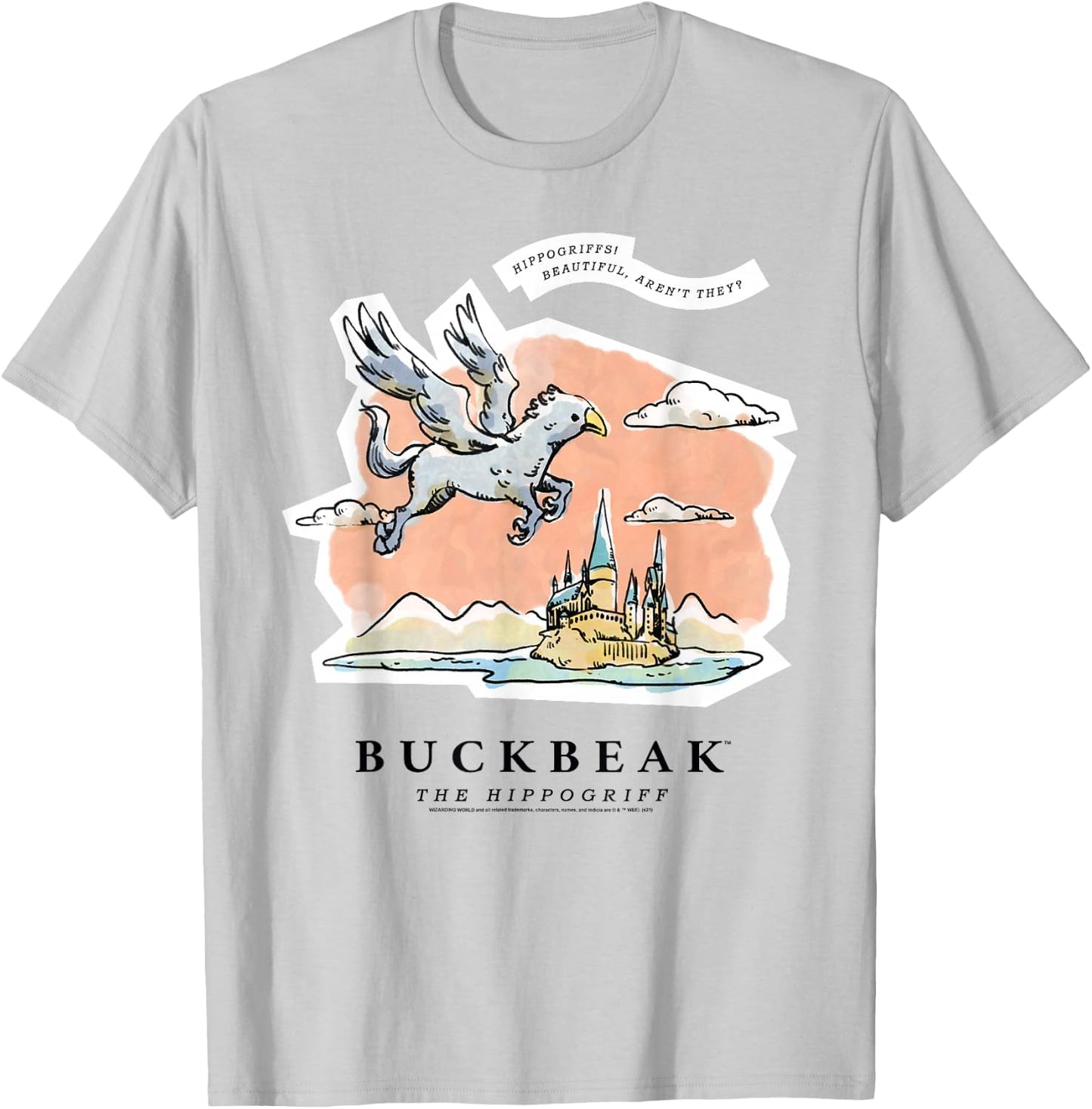 Harry Potter Buckbeak the Hippogriff T-Shirt - T-Shirt | Ash