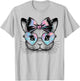 Cute Rabbit with Heart-Shaped Glasses and Bow T-Shirt - T-Shirt | Ash