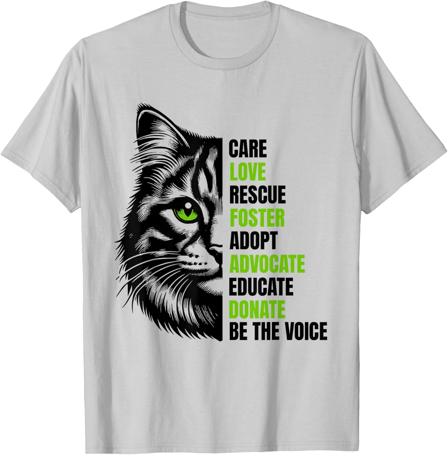 Paws Under the Moon - Cat Lovers Gifts Cat Rescue Gift Feral Kittens Homeless Foster Adopt Cats TNR , Small, White T-Shirt - T-Shirt | Ash