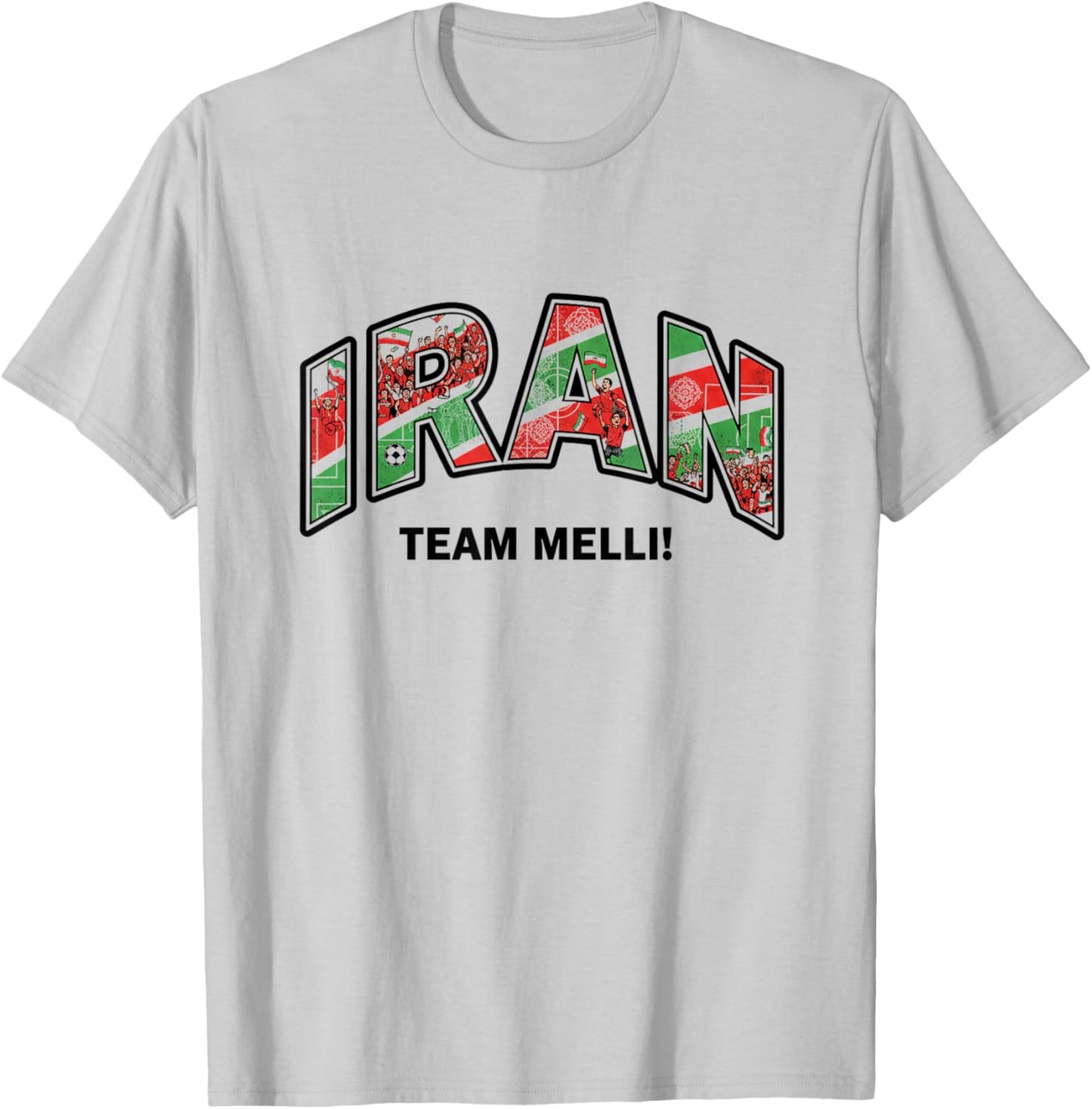 Soccer Fan Shirt 2026 Iran Team Melli Supporters T-Shirt - T-Shirt | Ash