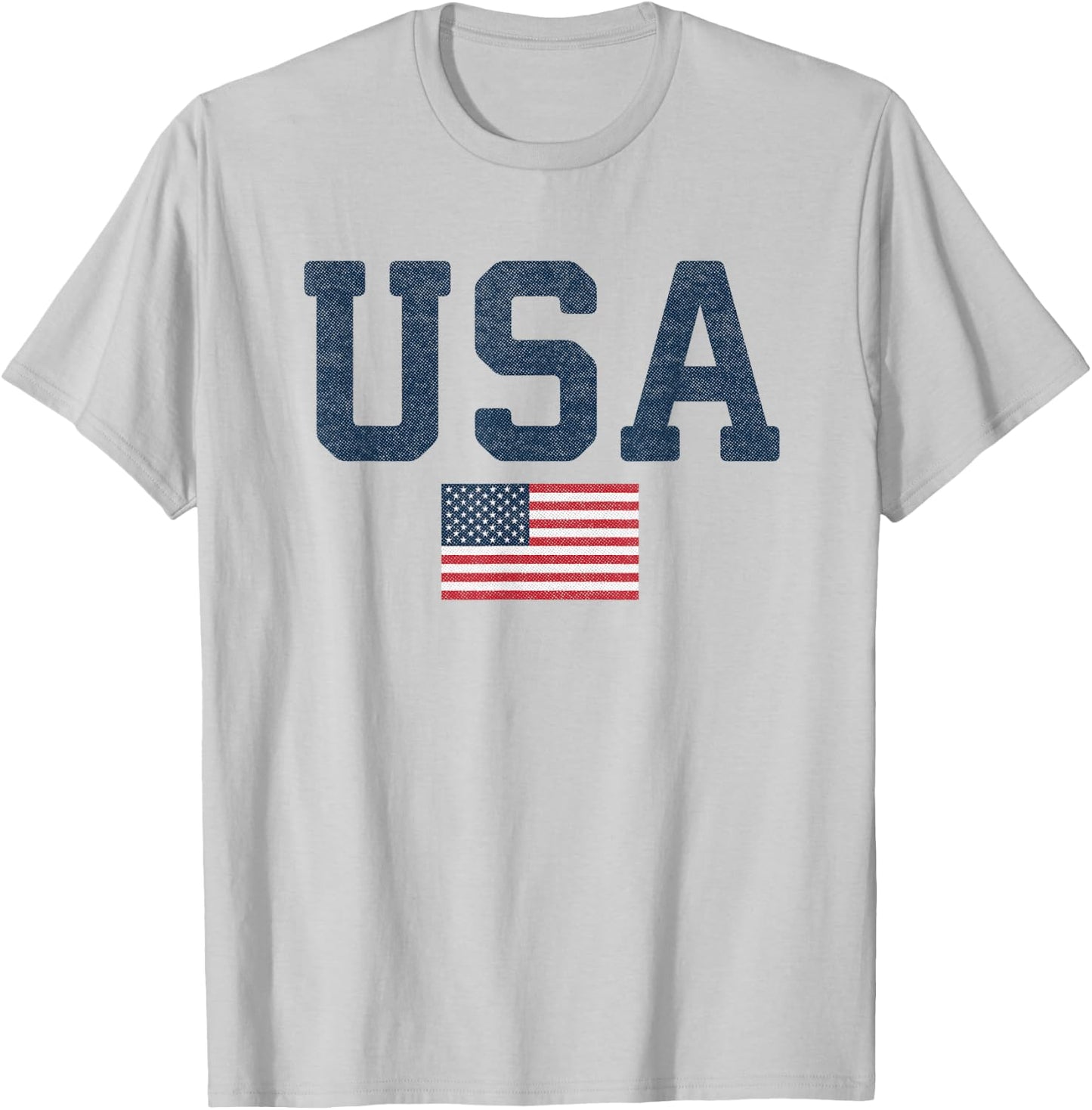 USA Patriotic American Flag 4th Of July Independence Day T-Shirt - T-Shirt | Ash