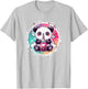 Cute Kawaii Panda Drinks Boba Bubble Tea Kawaii Aesthetic T-Shirt - T-Shirt | Ash