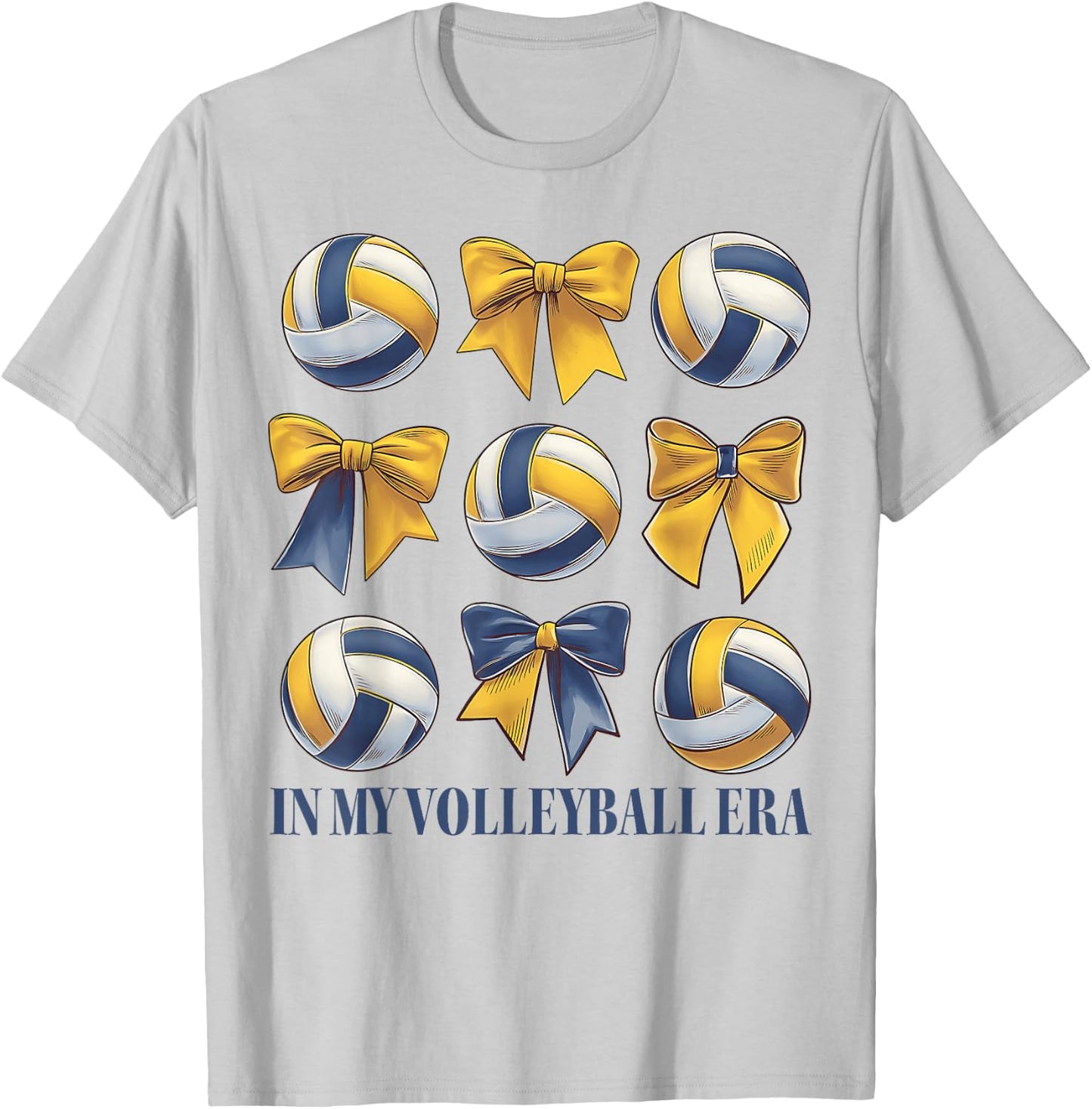 In My Volleyball Era Coquette Bow Volleyball Season Women T-Shirt - T-Shirt | Ash