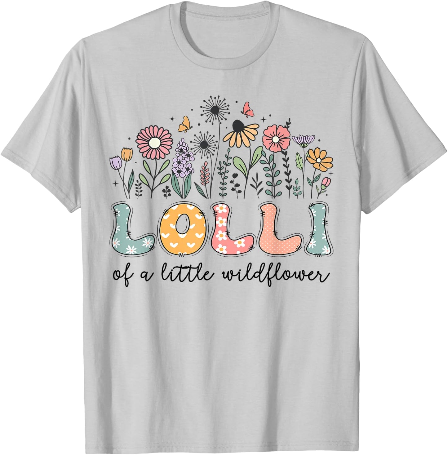 Lolli Of The Little Wildflower Baby Birthday Party T-Shirt - T-Shirt | Ash
