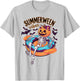 Summerween Vibes Skeleton Pumpkin Summer Vacation Men Women Kids T-Shirt - T-Shirt | Ash