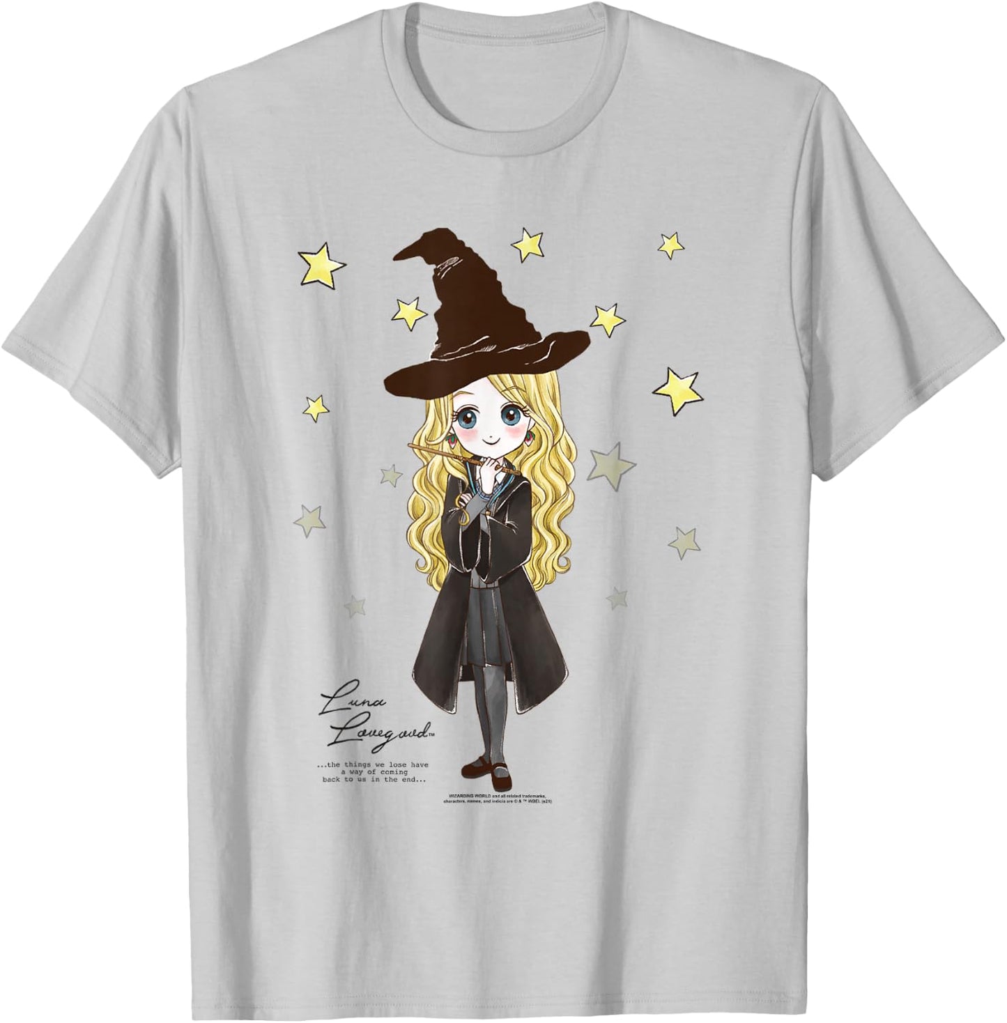 Harry Potter Luna Lovegood Quote and Stars T-Shirt - T-Shirt | Ash