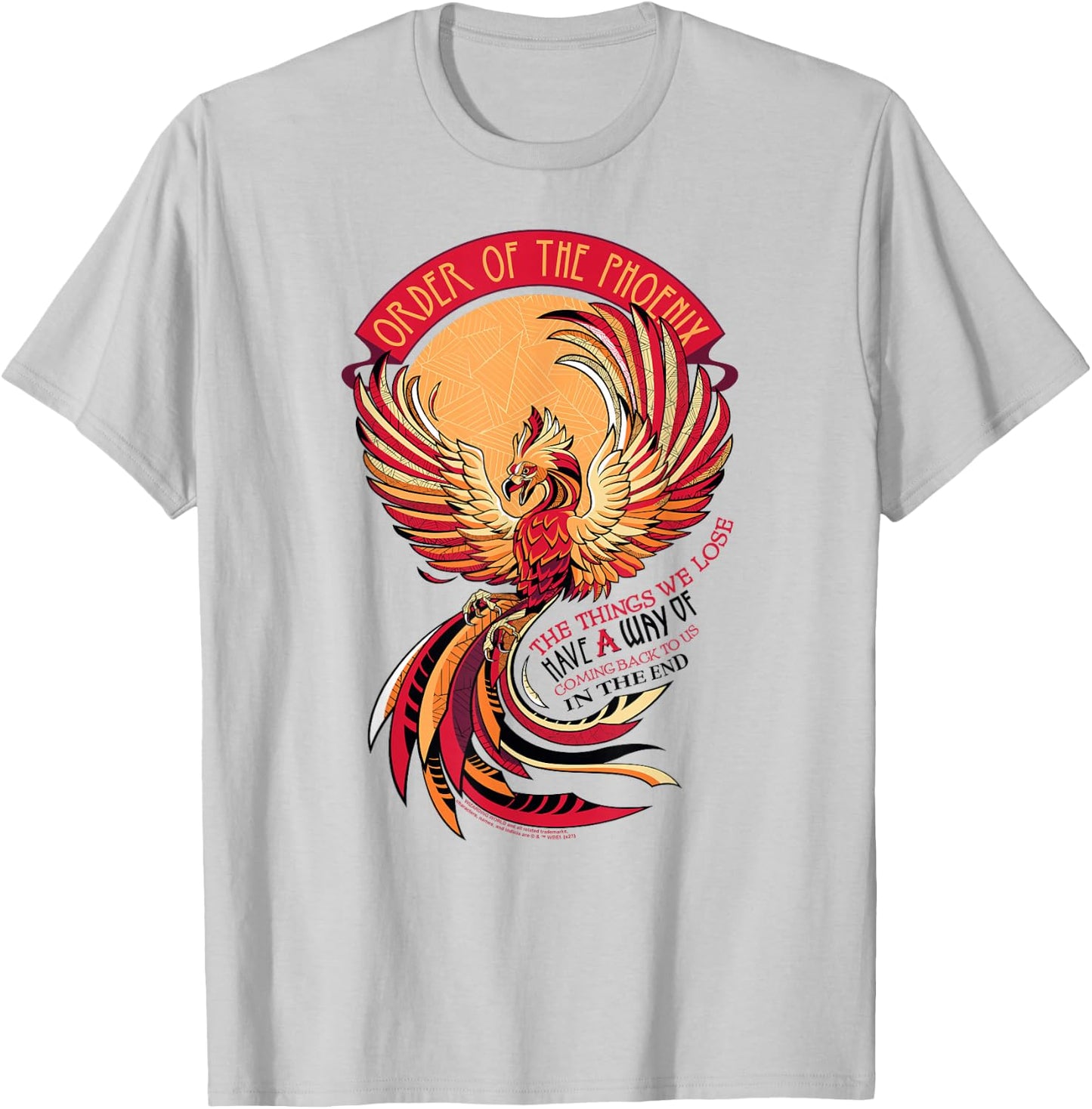 Harry Potter Mosaic Order of The Phoenix Small T-Shirt - T-Shirt | Ash