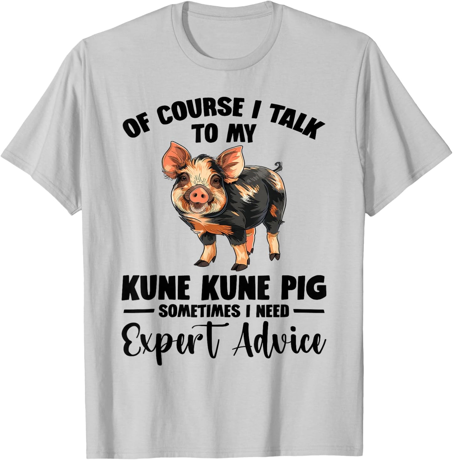 Kune Kune Pig Stuffed Animal Plush Pig Good Kunekune Pig T-Shirt - T-Shirt | Ash