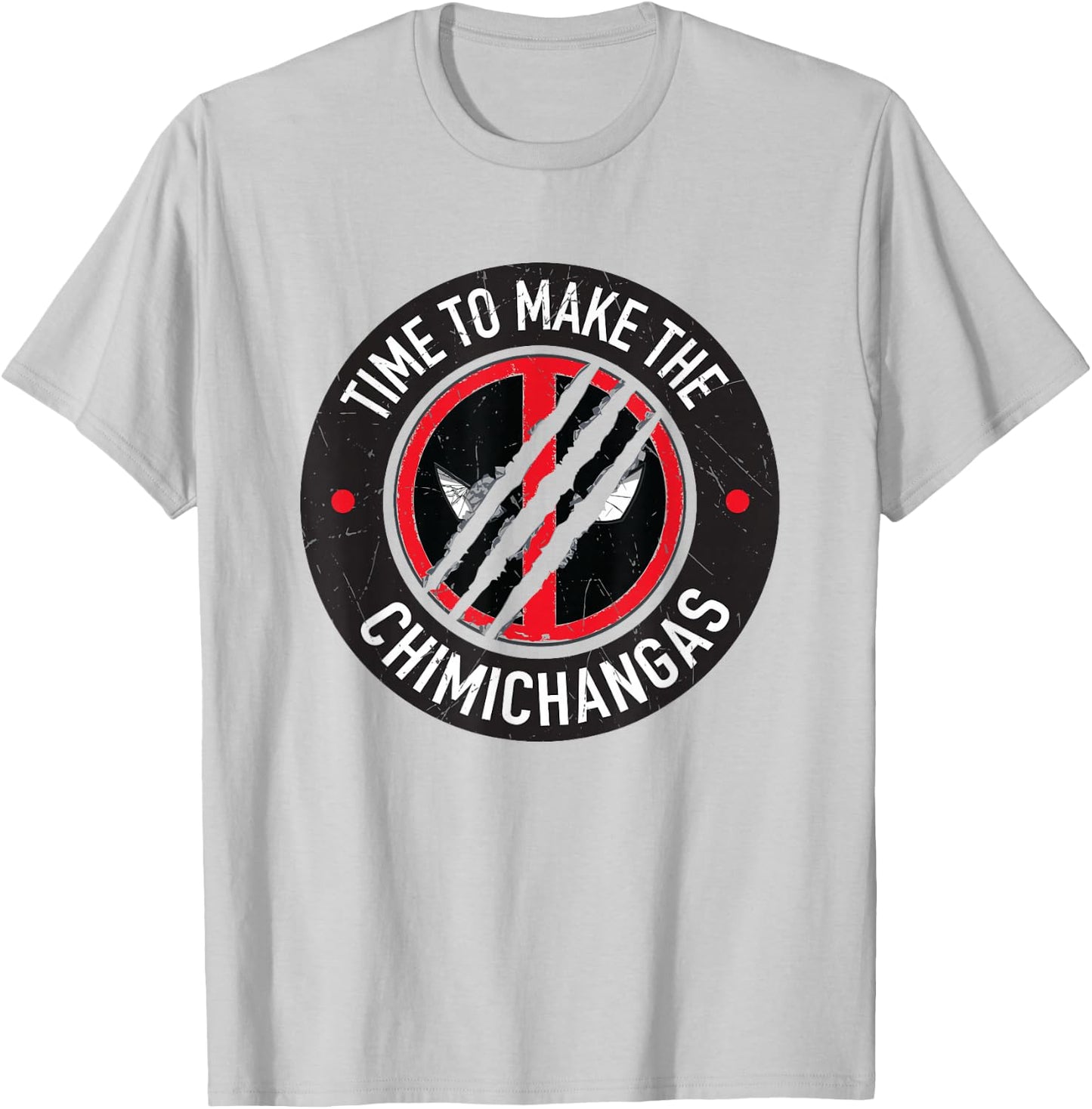 Marvel Deadpool & Wolverine Time To Make Chimichangas Logo T-Shirt - T-Shirt | Ash