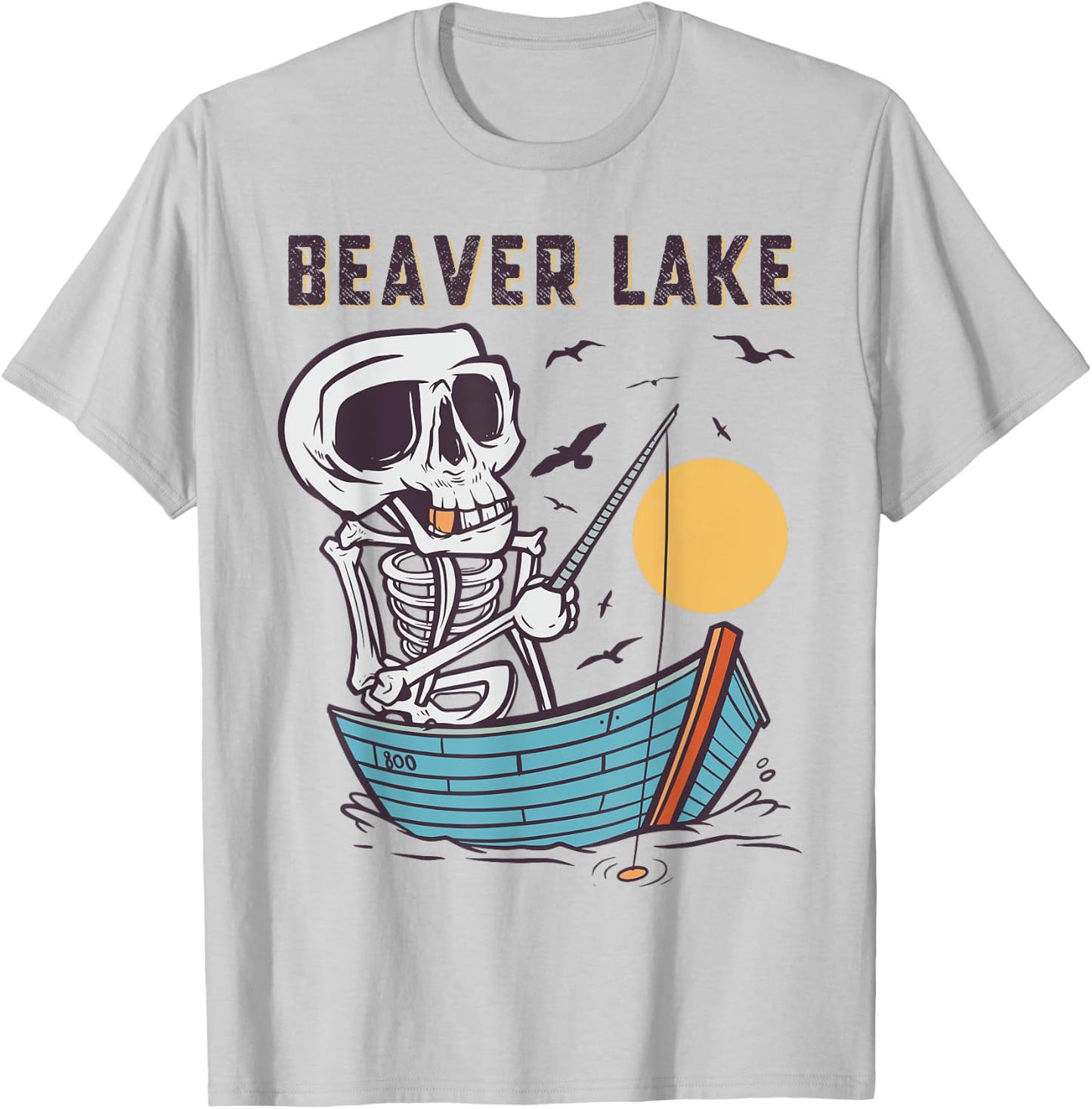 Beaver Lake Fishing, Beaver Lake T-Shirt - T-Shirt | Ash