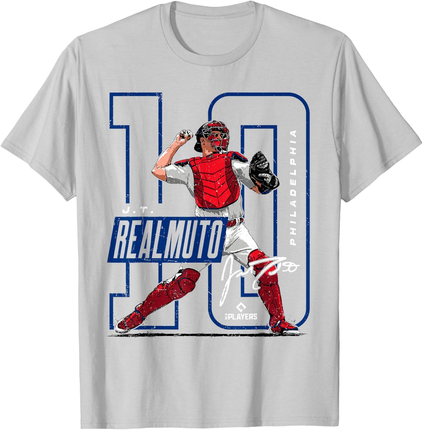 J.T. Realmuto | Philadelphia MLB Players League | MLBREA4013 T-Shirt - T-Shirt | Ash