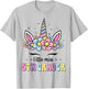 Little Miss 5th Grade Grader Hello First Day Of School Girls T-Shirt - T-Shirt | Ash