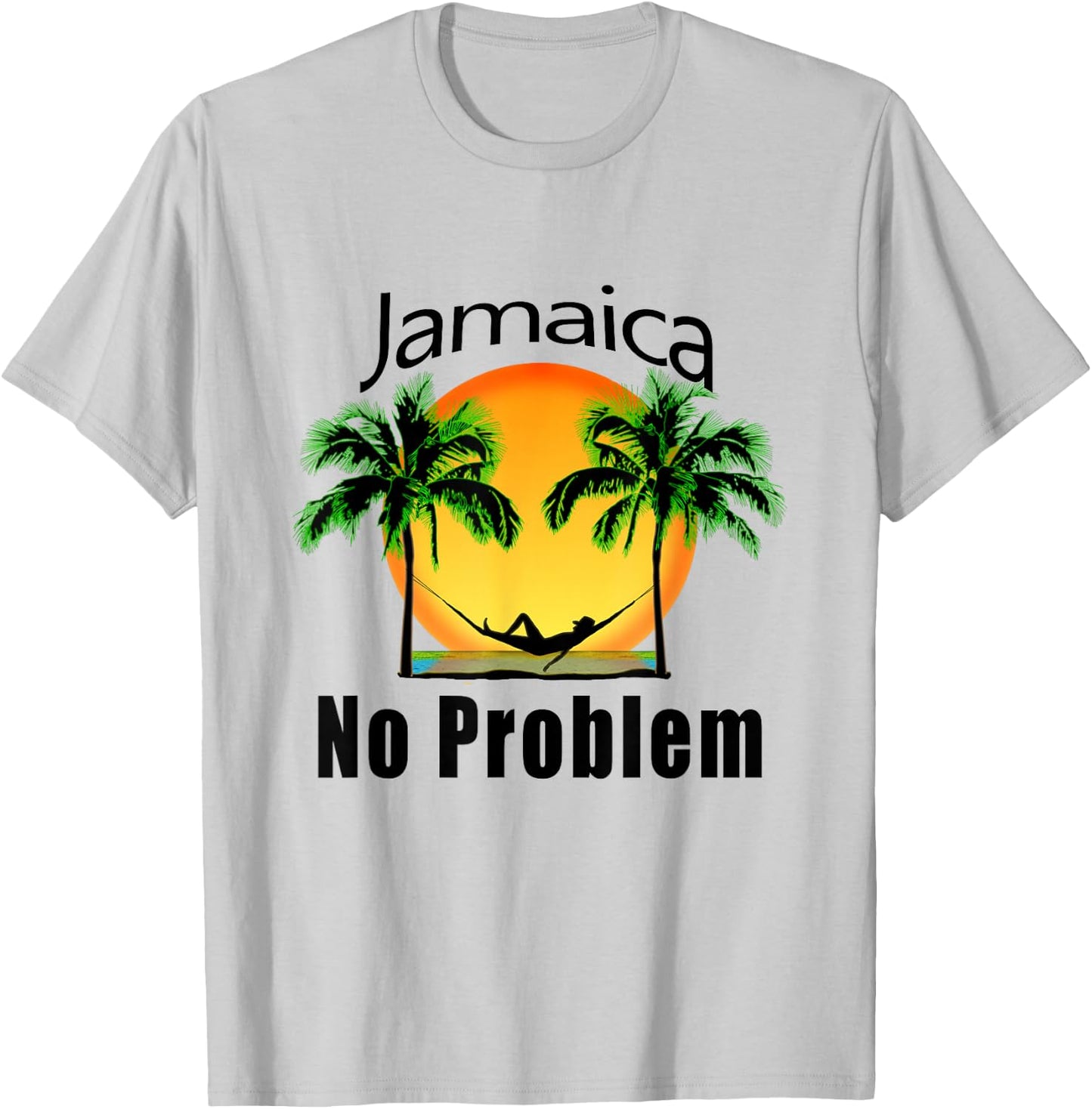Jamaica Vacation No Problem T-Shirt - T-Shirt | Ash
